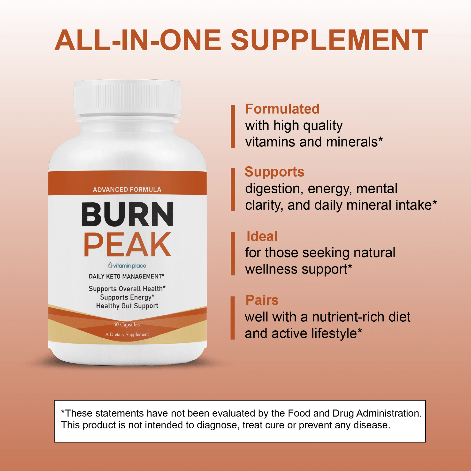 Burn Peak Capsules - Vitamin Place - Metabolism & Wellness