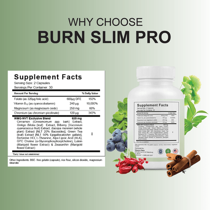 Burn Slim Pro Capsules - Vitamin Place - Metabolism & Wellness