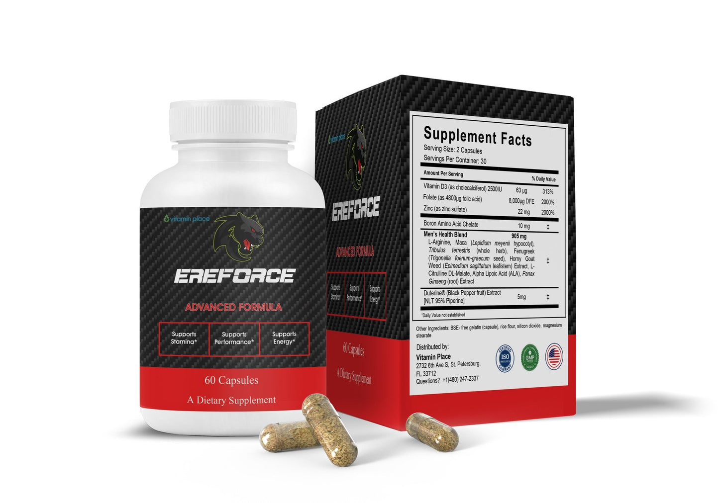 Ereforce Capsules - Vitamin Place - Men's Health