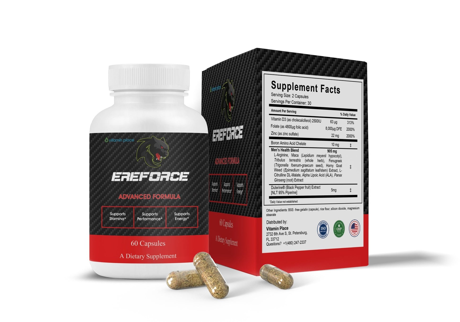 Ereforce Capsules - Vitamin Place - Men's Health