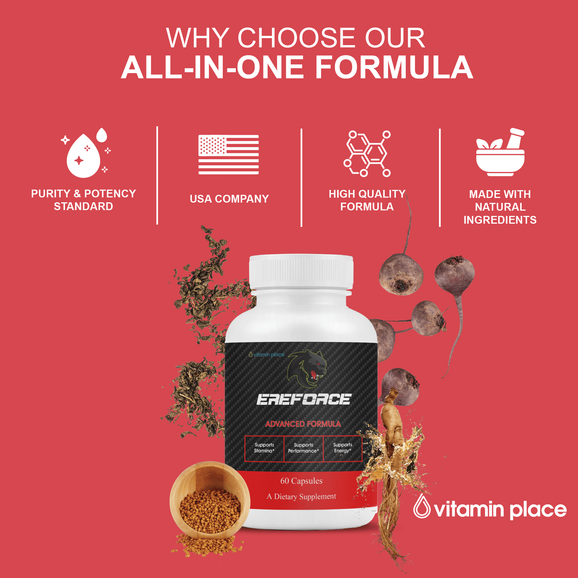 Ereforce Capsules - Vitamin Place - Men's Health