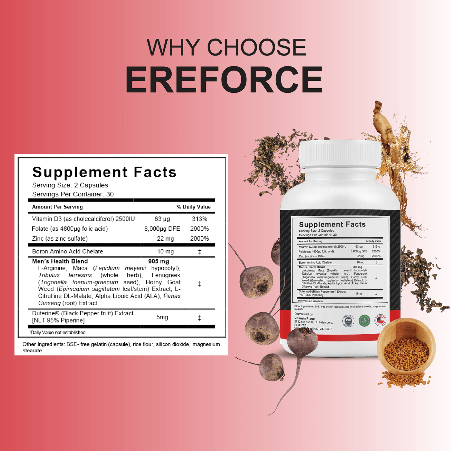 Ereforce Capsules - Vitamin Place - Men's Health