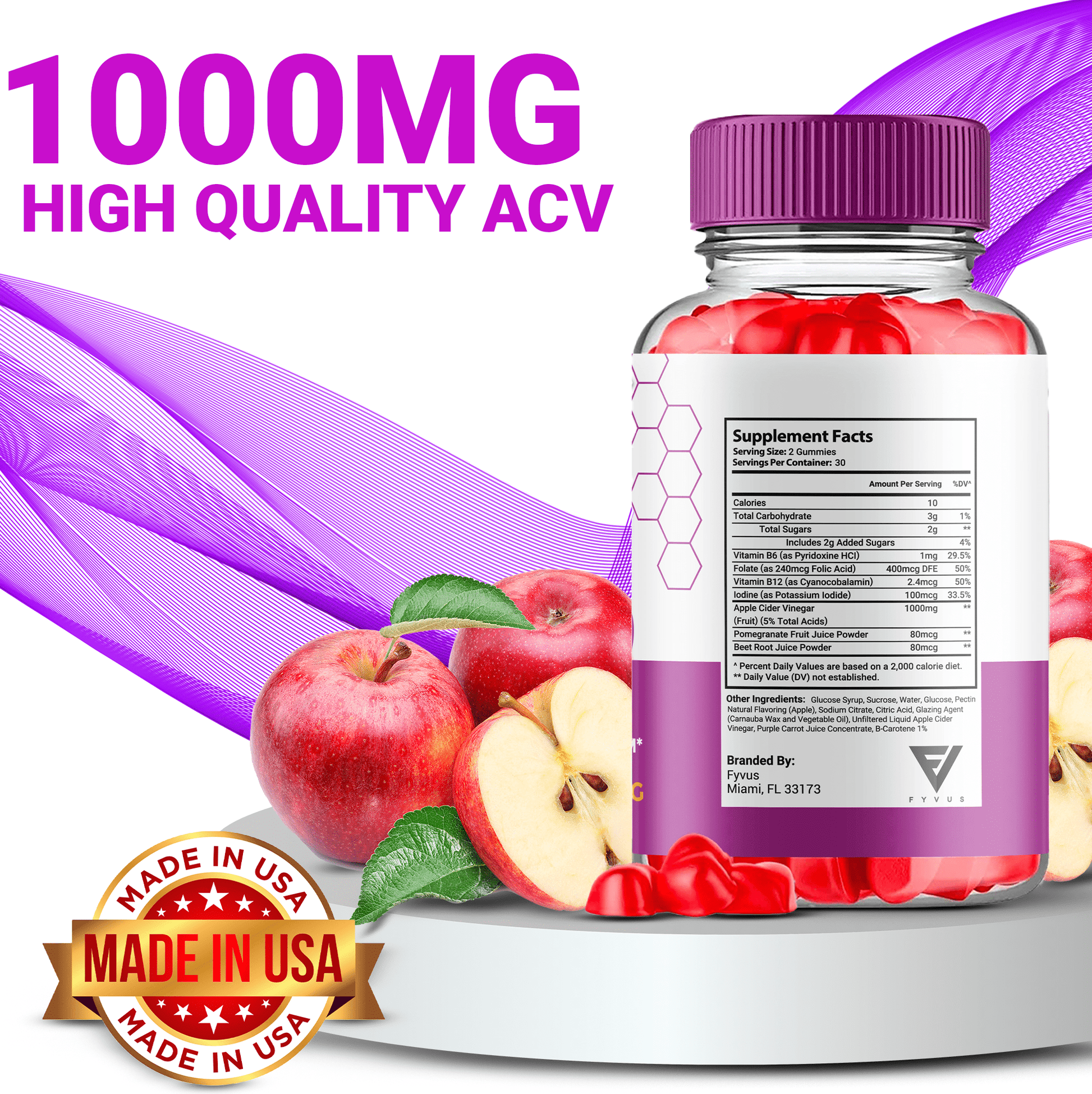 Fast Active Keto ACV Gummies - Vitamin Place - Apple Cider Vinegar Gummies