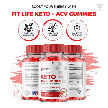 FitLife Keto ACV Gummies - Vitamin Place - Apple Cider Vinegar Gummies