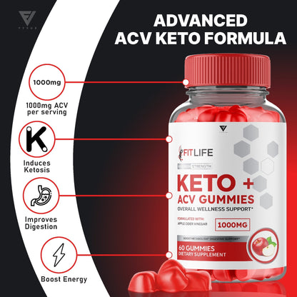 FitLife Keto ACV Gummies - Vitamin Place - Apple Cider Vinegar Gummies