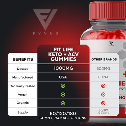 FitLife Keto ACV Gummies - Vitamin Place - Apple Cider Vinegar Gummies
