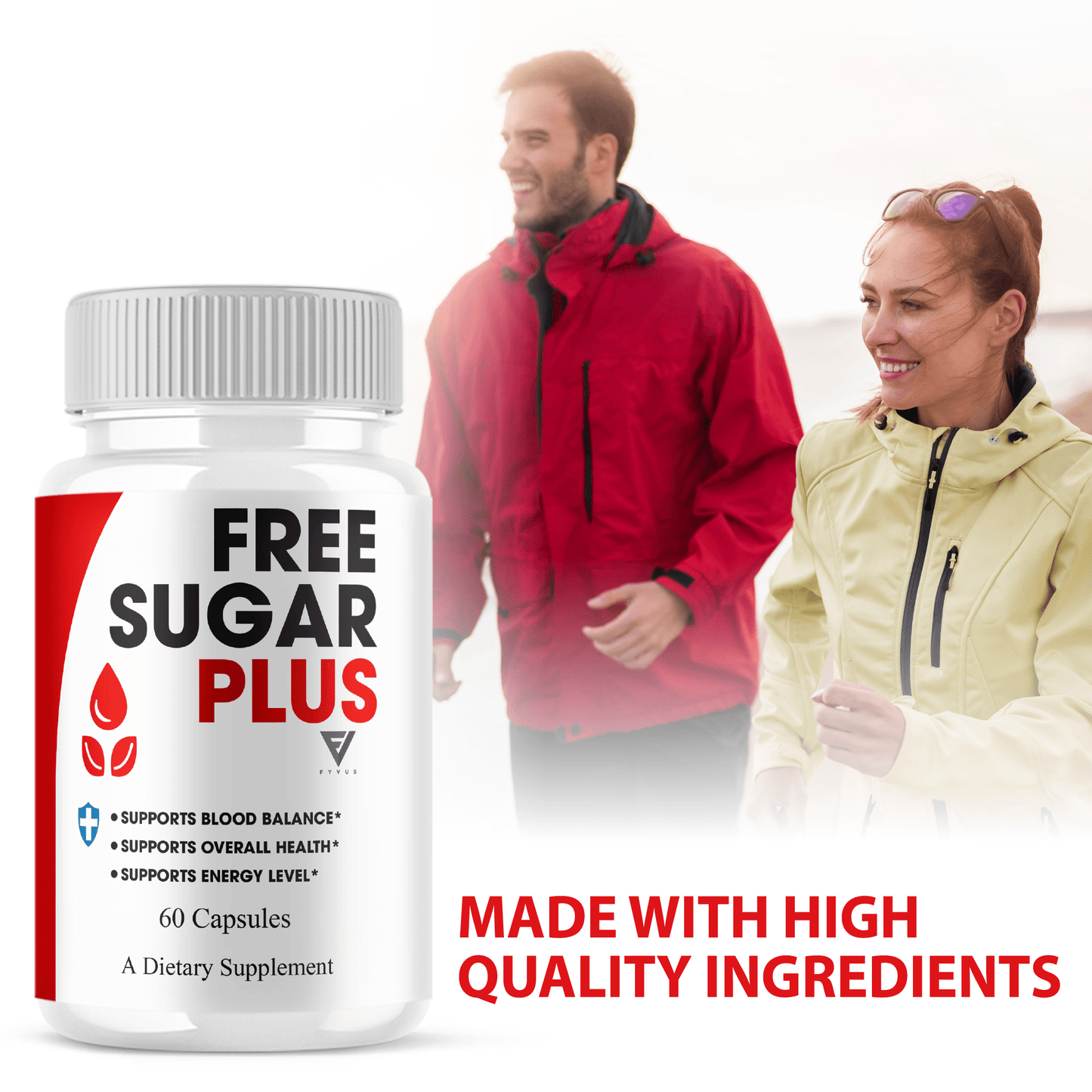 Free Sugar Plus Capsules - Vitamin Place - Energy & Circulation