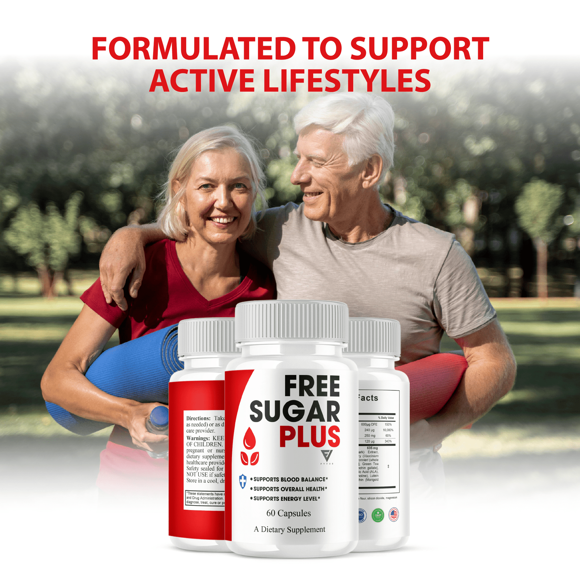 Free Sugar Plus Capsules - Vitamin Place - Energy & Circulation