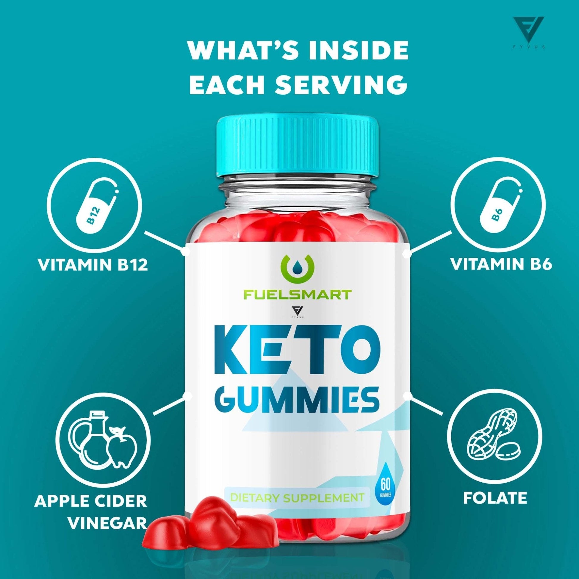 Fuelsmart - Keto ACV Gummies - Vitamin Place - Apple Cider Vinegar Gummies