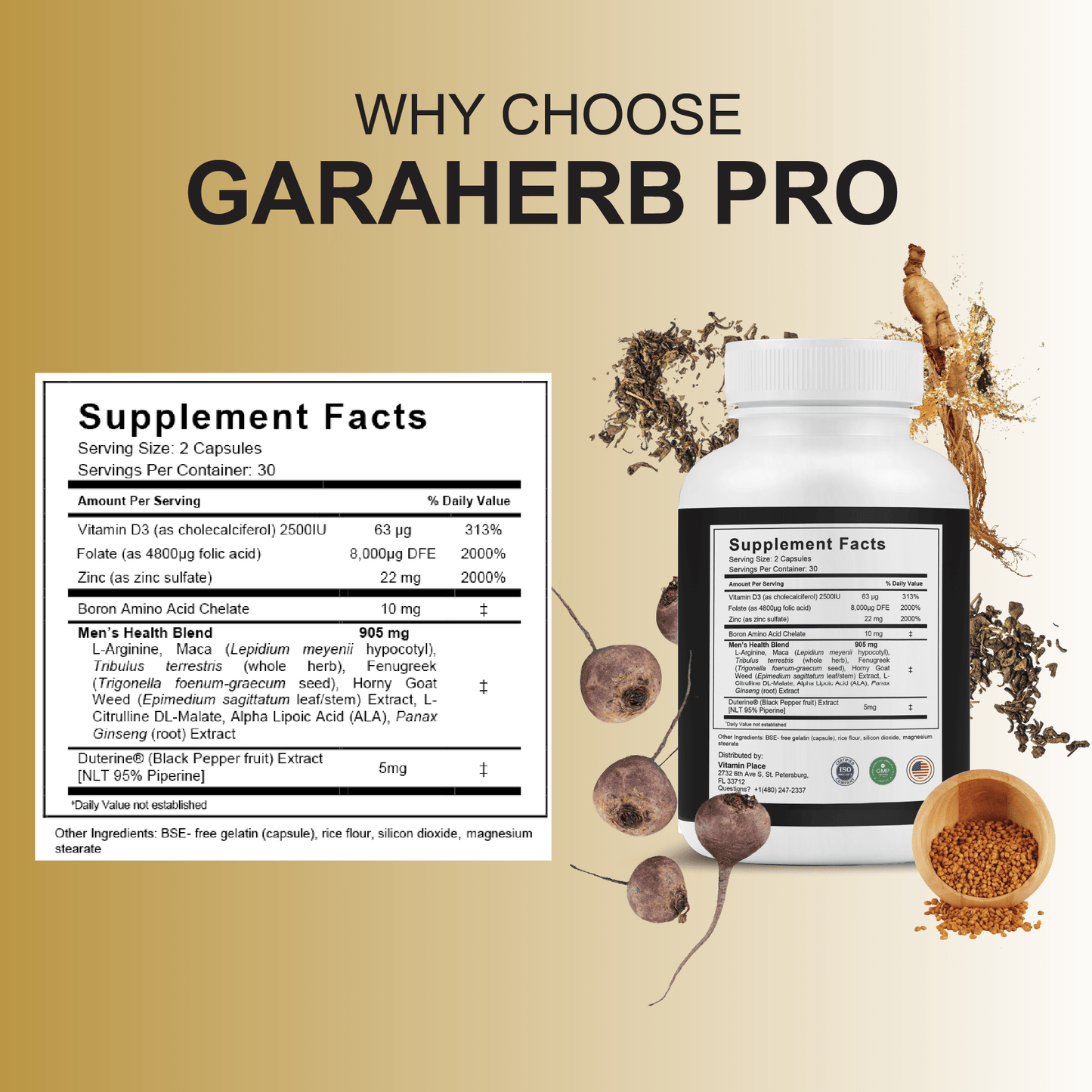 Garaherb Pro Capsules - Vitamin Place - Men's Health