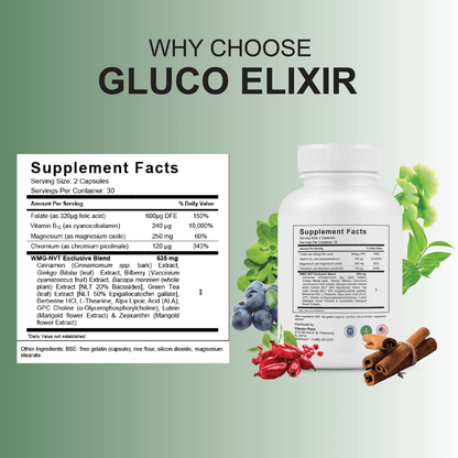 Gluco Elixir Capsules - Vitamin Place - Energy & Circulation