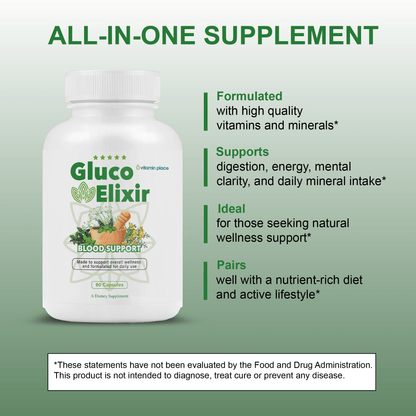 Gluco Elixir Capsules - Vitamin Place - Energy & Circulation