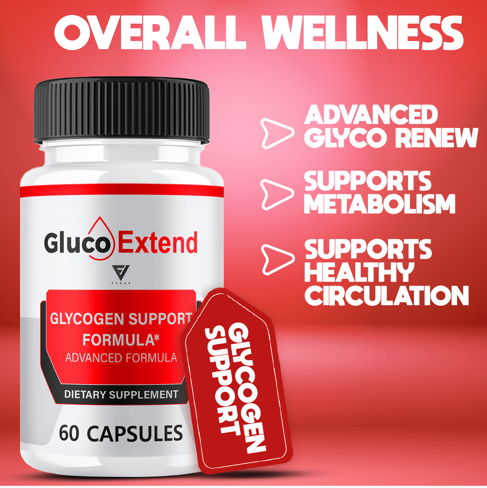 Gluco Extend Glycogen Support Capsules - Vitamin Place - Blood Sugar Capsules