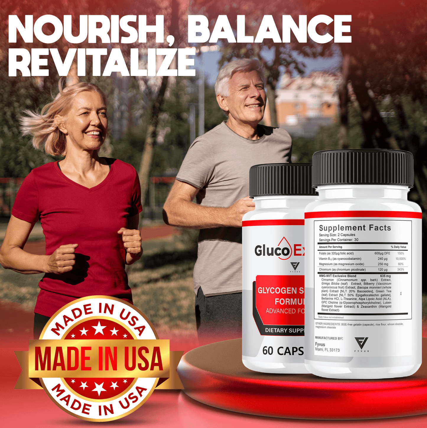 Gluco Extend Glycogen Support Capsules - Vitamin Place - Blood Sugar Capsules