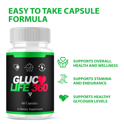 Gluco Life 360 Capsules - Vitamin Place - Blood Sugar Capsules