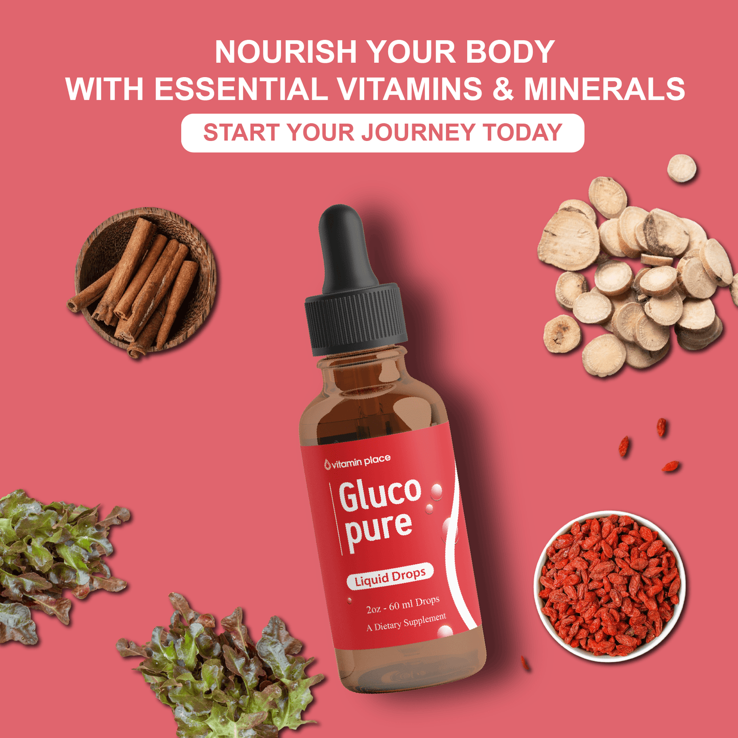 Gluco Pure Drops - Vitamin Place - Energy & Circulation