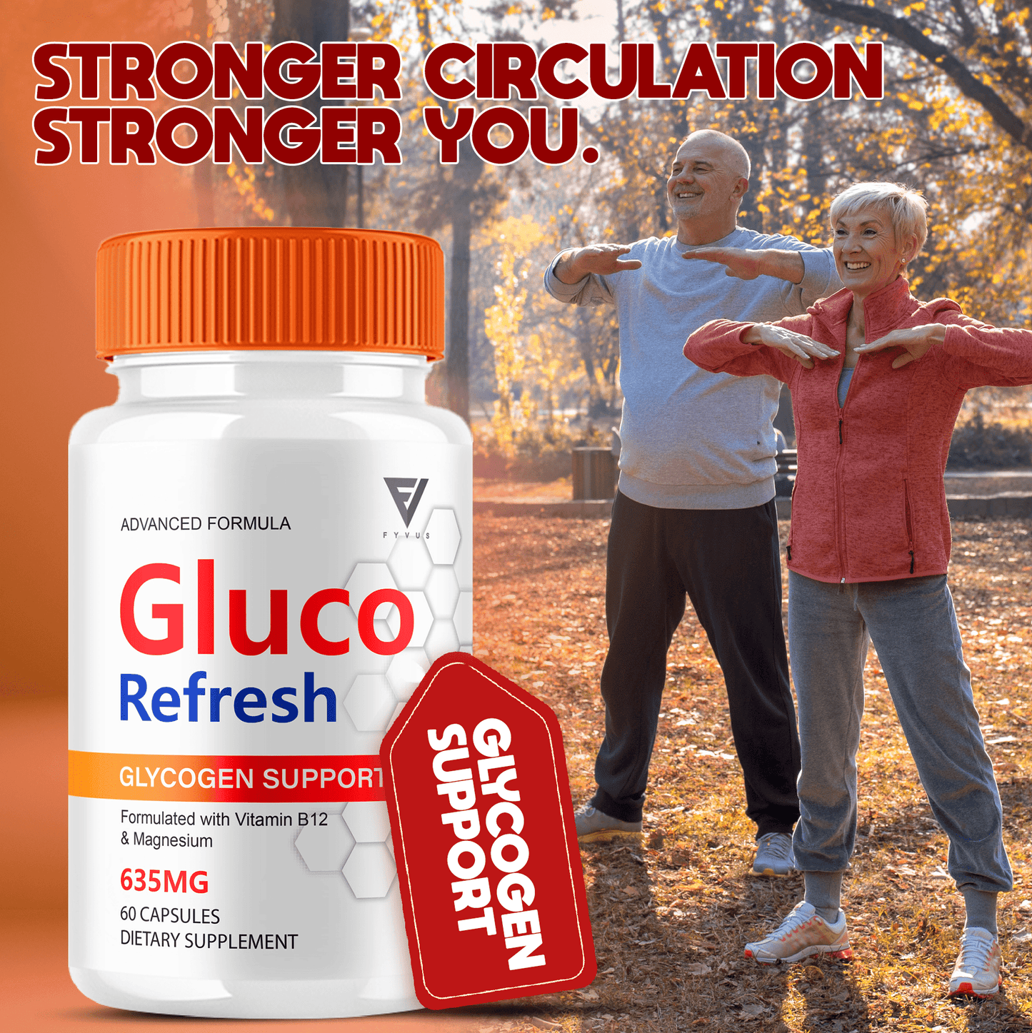 Gluco Refresh Glycogen Support Capsules - Vitamin Place - Blood Sugar Capsules