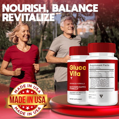 Gluco Vita Glycogen Support Capsules - Vitamin Place - Blood Sugar Capsules
