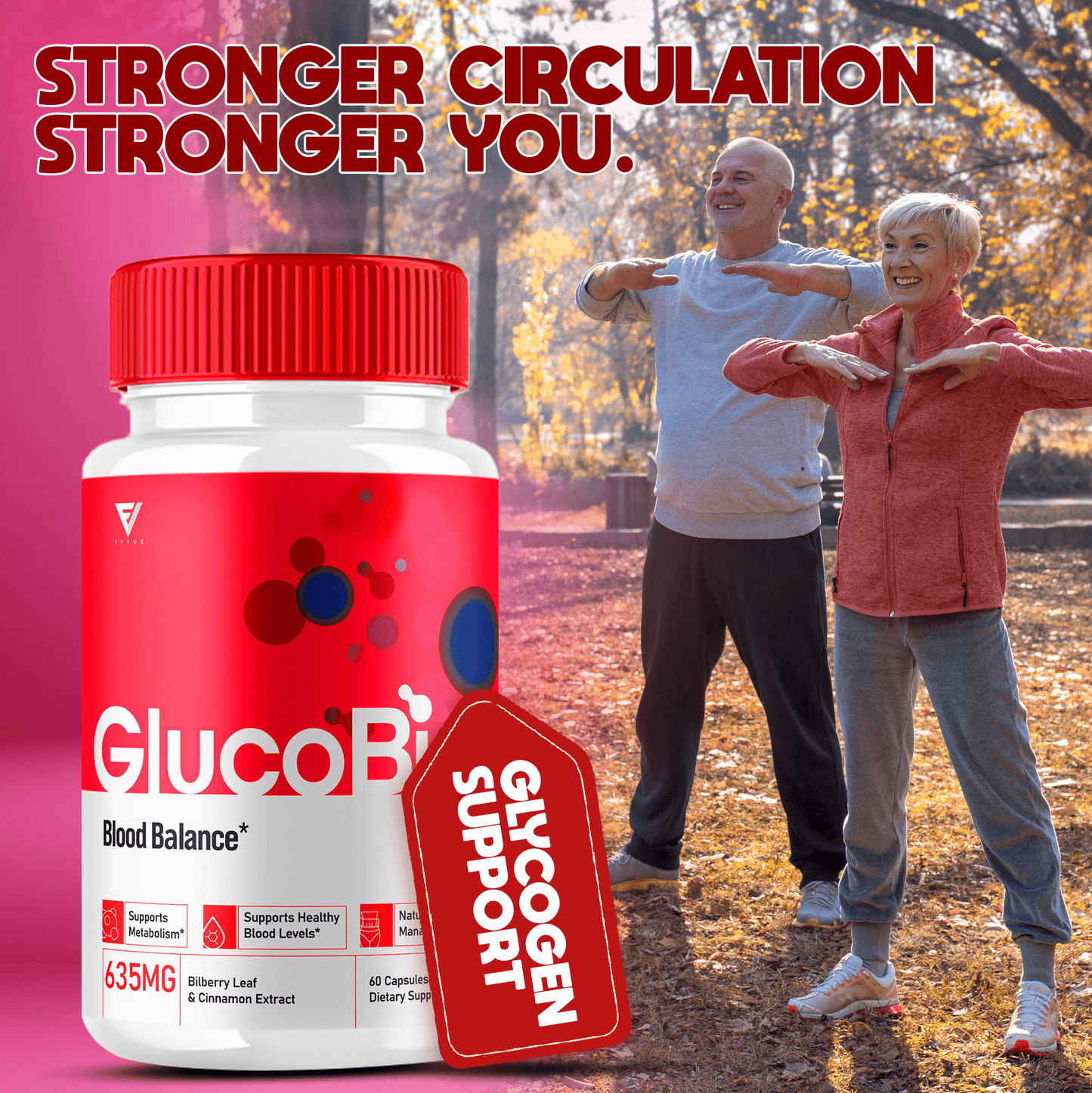 GlucoBio Glycogen Support Capsules - Vitamin Place - Blood Sugar Capsules