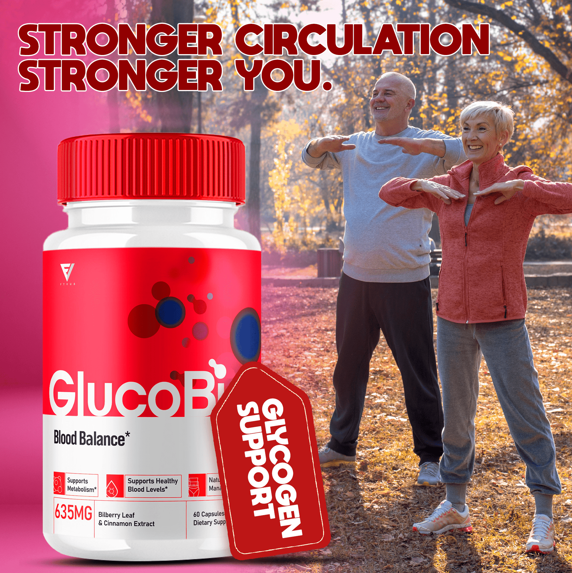 GlucoBio Glycogen Support Capsules - Vitamin Place - Blood Sugar Capsules