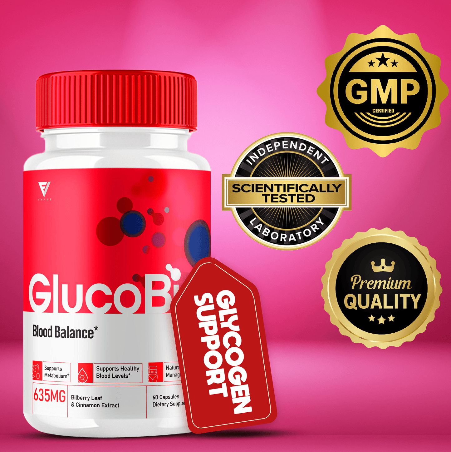 GlucoBio Glycogen Support Capsules - Vitamin Place - Blood Sugar Capsules