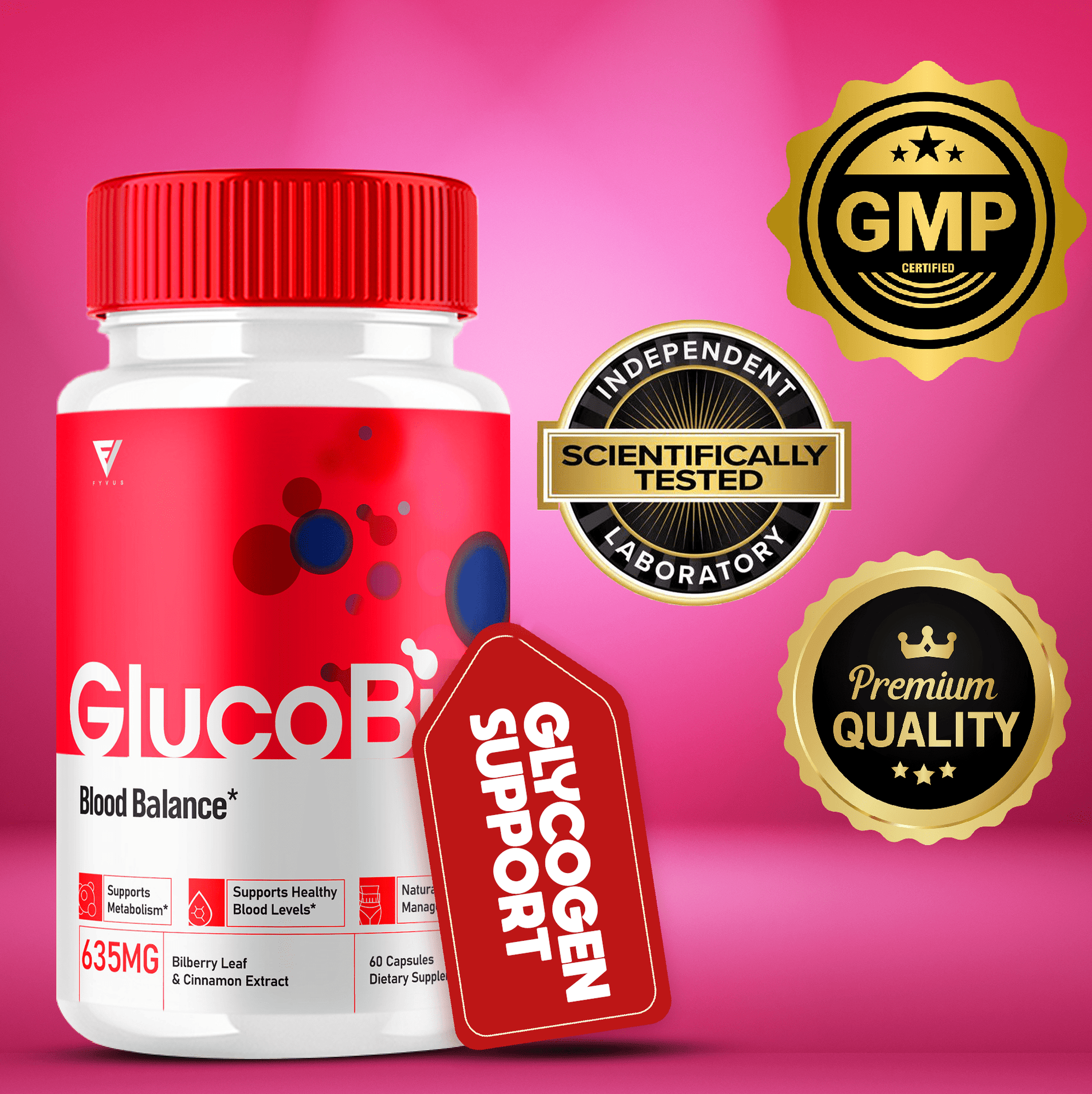 GlucoBio Glycogen Support Capsules - Vitamin Place - Blood Sugar Capsules