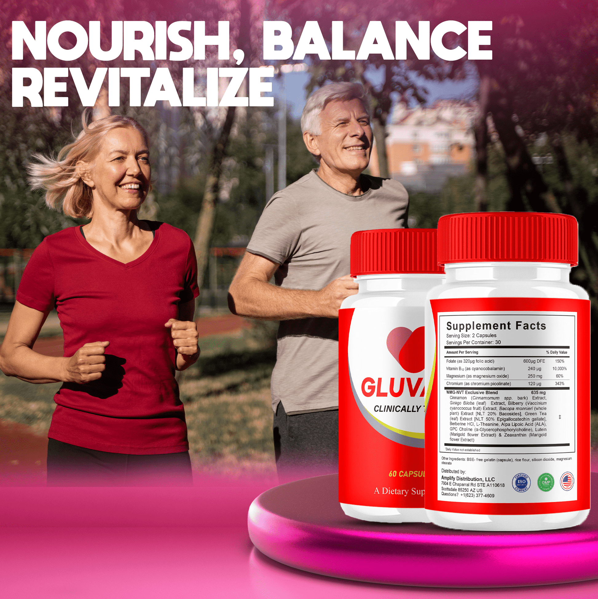 Gluvafit Glycogen Capsules - Vitamin Place - Blood Sugar Capsules
