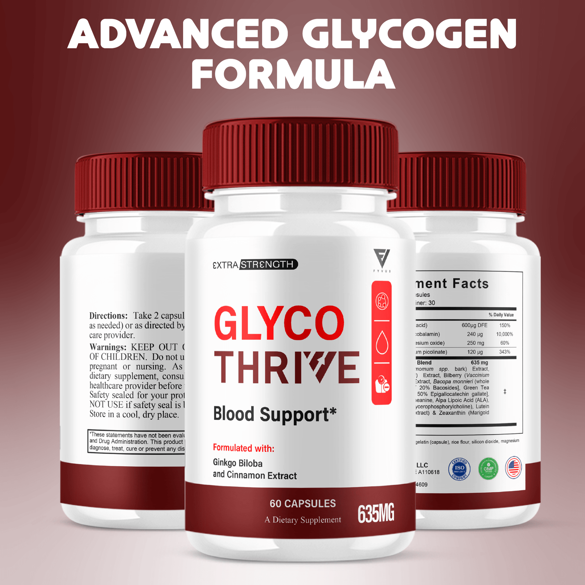 Glyco Thrive Capsules - Vitamin Place - Circulation & Wellness Support