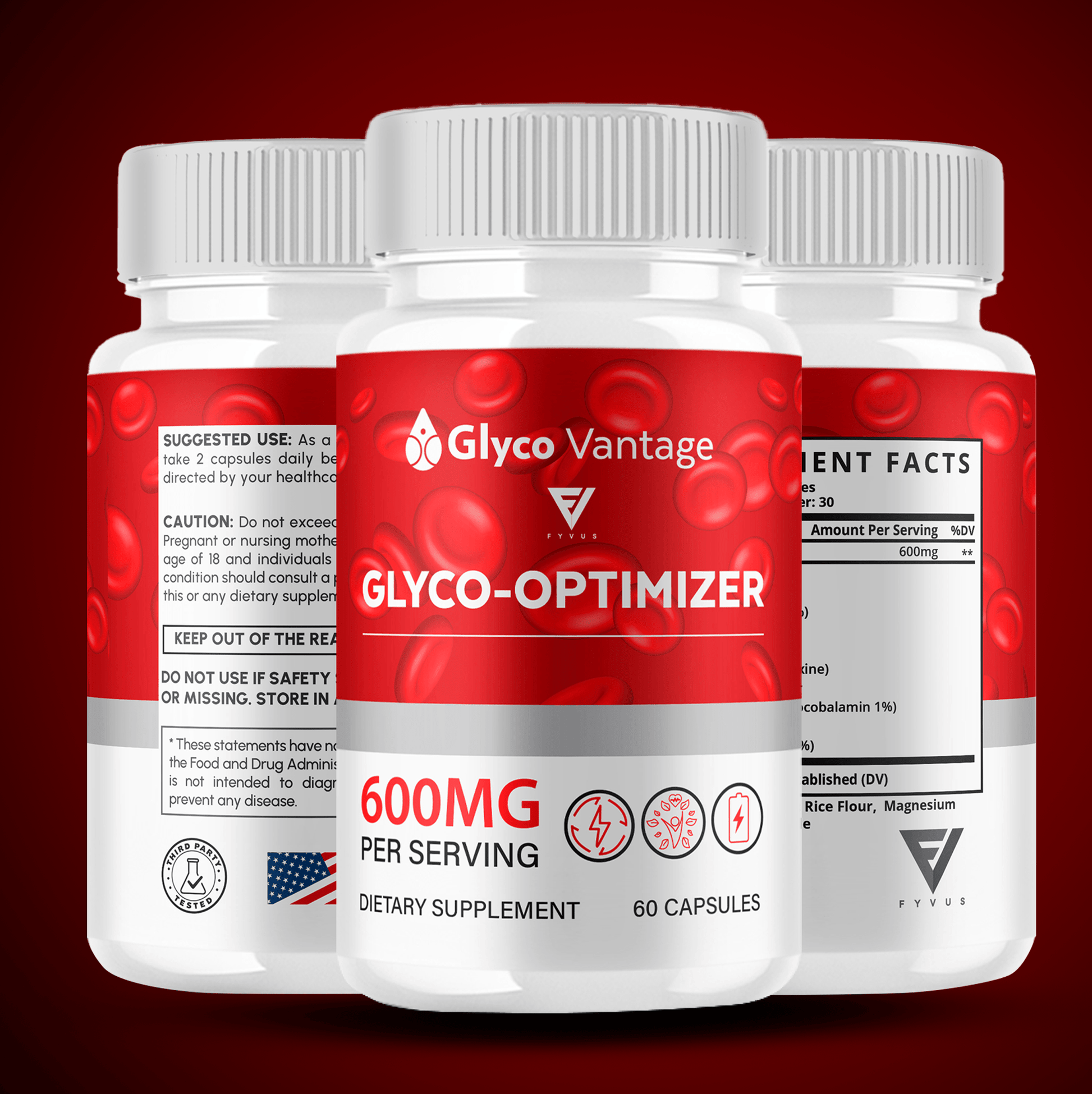 Glyco Vantage Glycogen Support Capsules - Vitamin Place - Blood Sugar Capsules