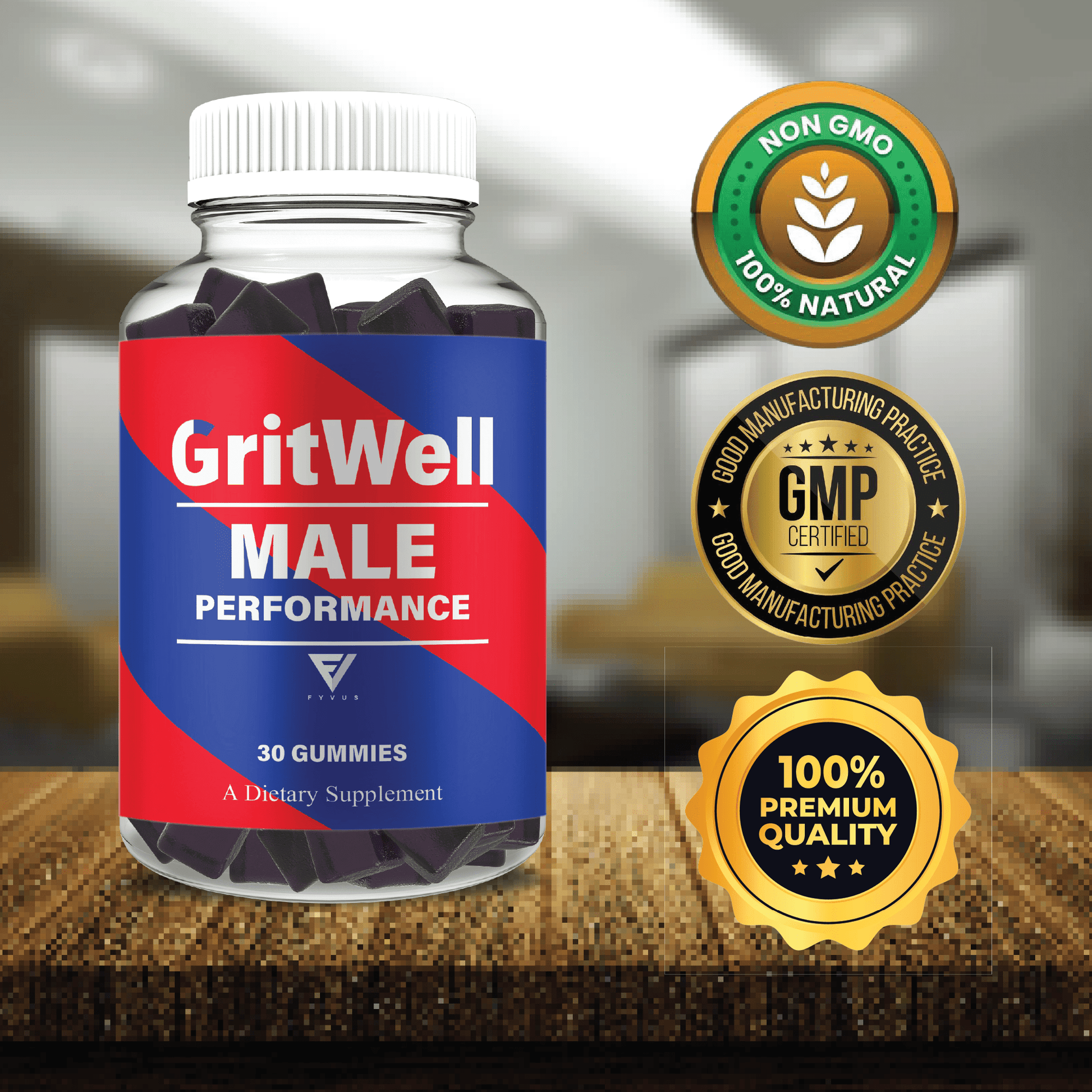Gritwell Gummies - Vitamin Place - Men's Health