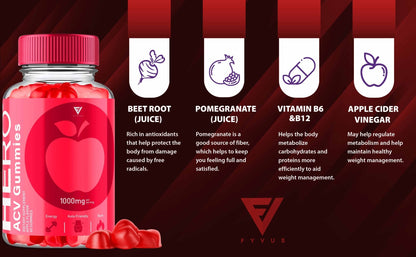 Hero - Keto ACV Gummies - Vitamin Place - Apple Cider Vinegar Gummies