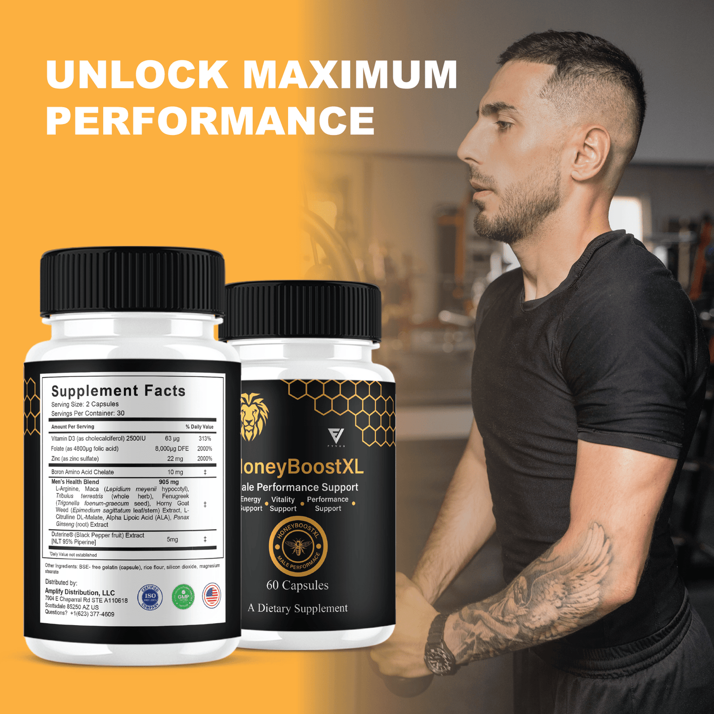 Honey Boost XL Capsules - Vitamin Place - Men's Health