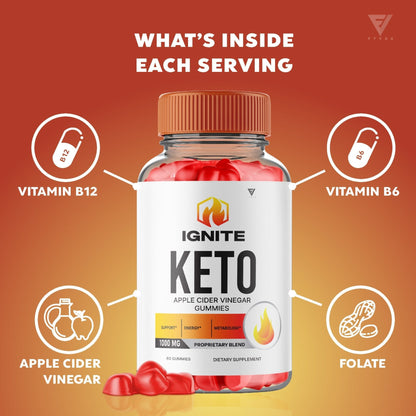Ignite Keto + ACV Gummies - Vitamin Place - Apple Cider Vinegar Gummies
