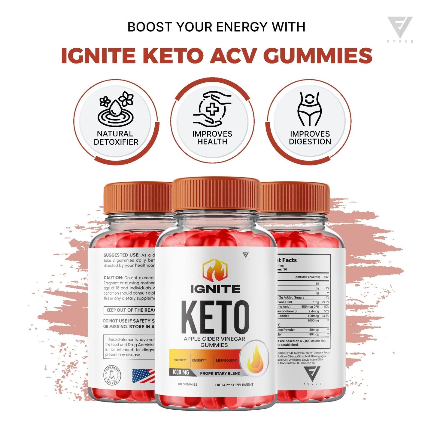 Ignite Keto + ACV Gummies - Vitamin Place - Apple Cider Vinegar Gummies