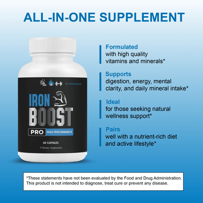 Iron Boost Pro Capsules - Vitamin Place - Men's Health