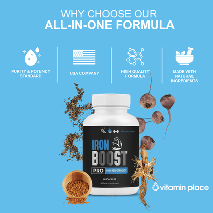Iron Boost Pro Capsules - Vitamin Place - Men's Health