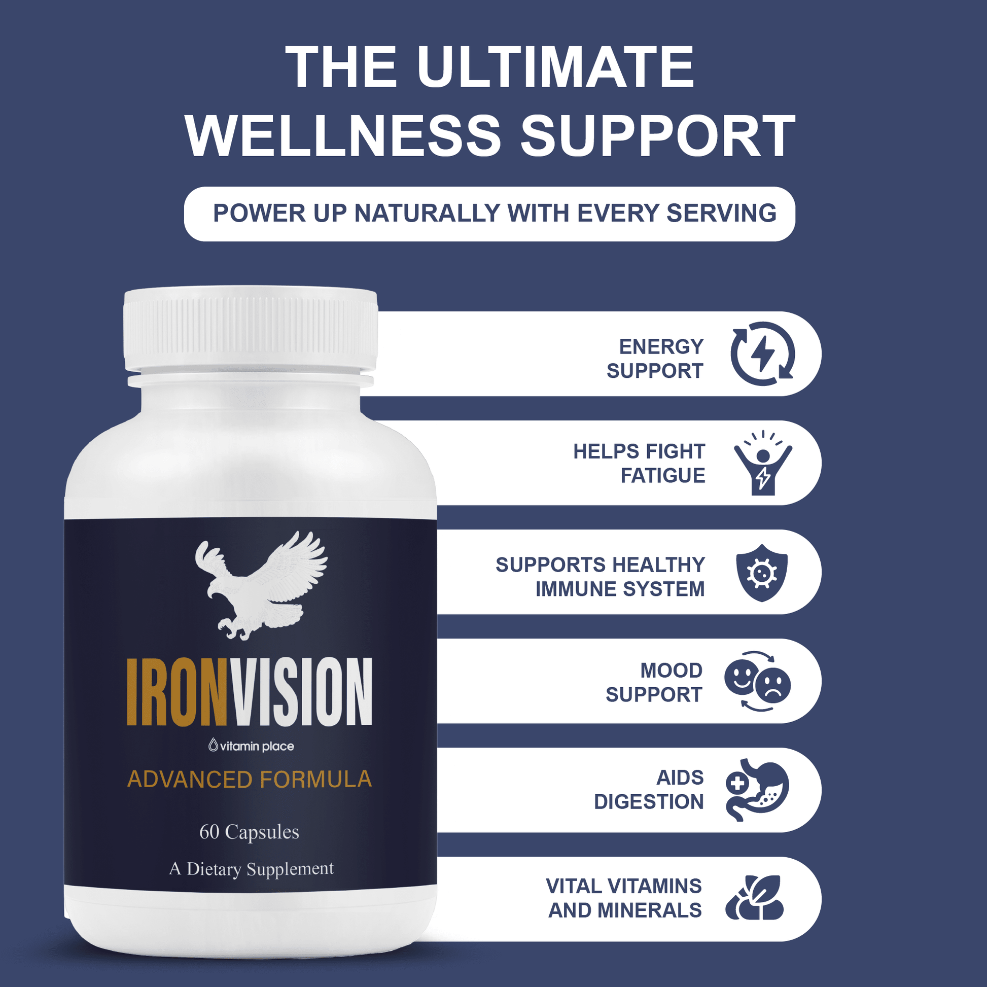 Iron Vision Eye Health Capsules - Vitamin Place - Brain & Cognitive