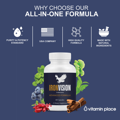 Iron Vision Eye Health Capsules - Vitamin Place - Brain & Cognitive