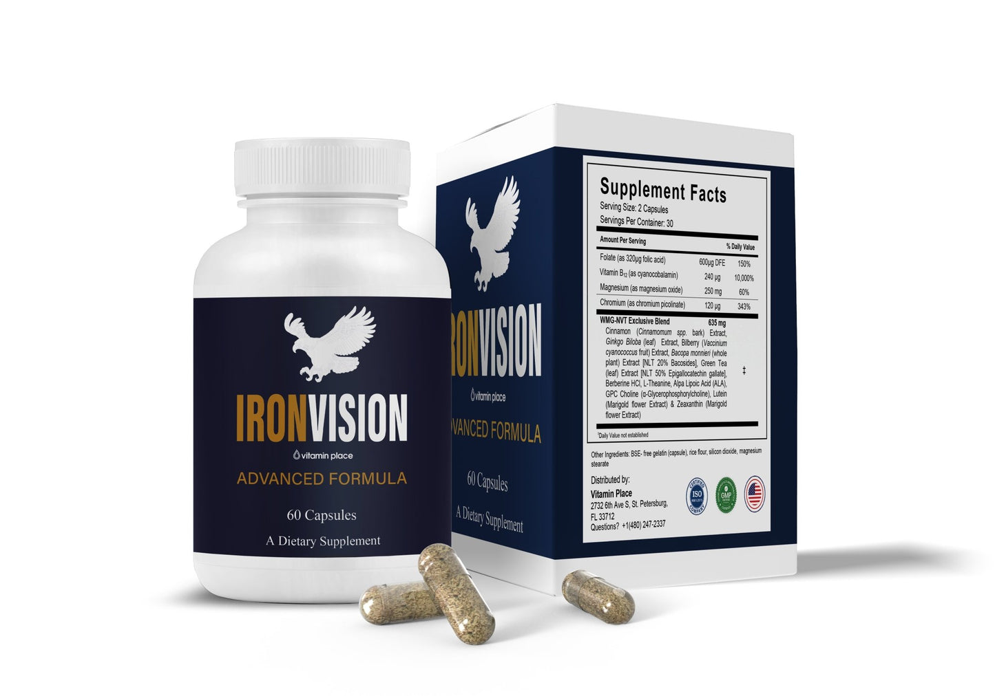 Iron Vision Eye Health Capsules - Vitamin Place - Brain & Cognitive