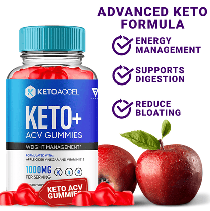 Keto Accel Keto ACV Gummies - Vitamin Place - Apple Cider Vinegar Gummies