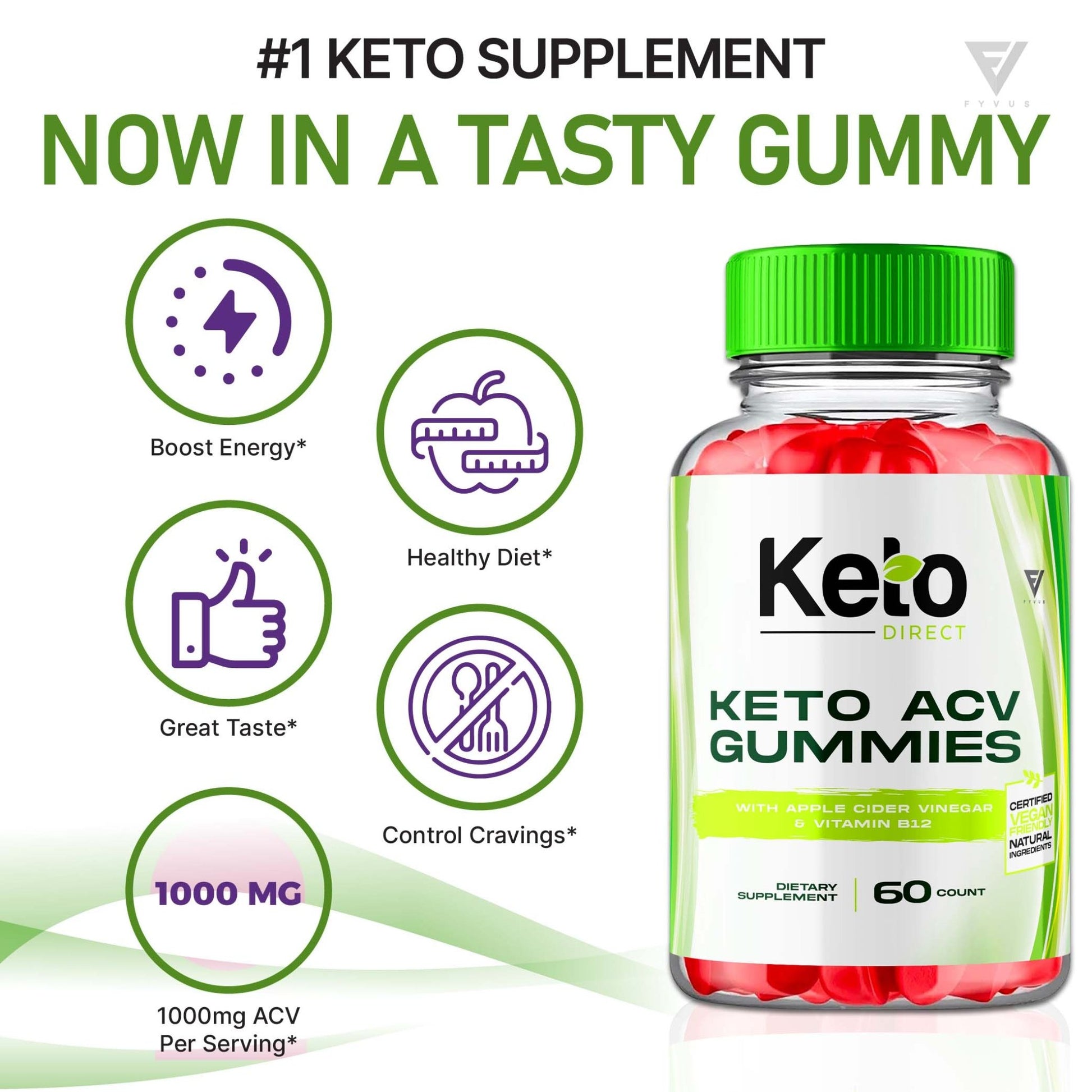 Keto Direct - Keto ACV Gummies - Vitamin Place