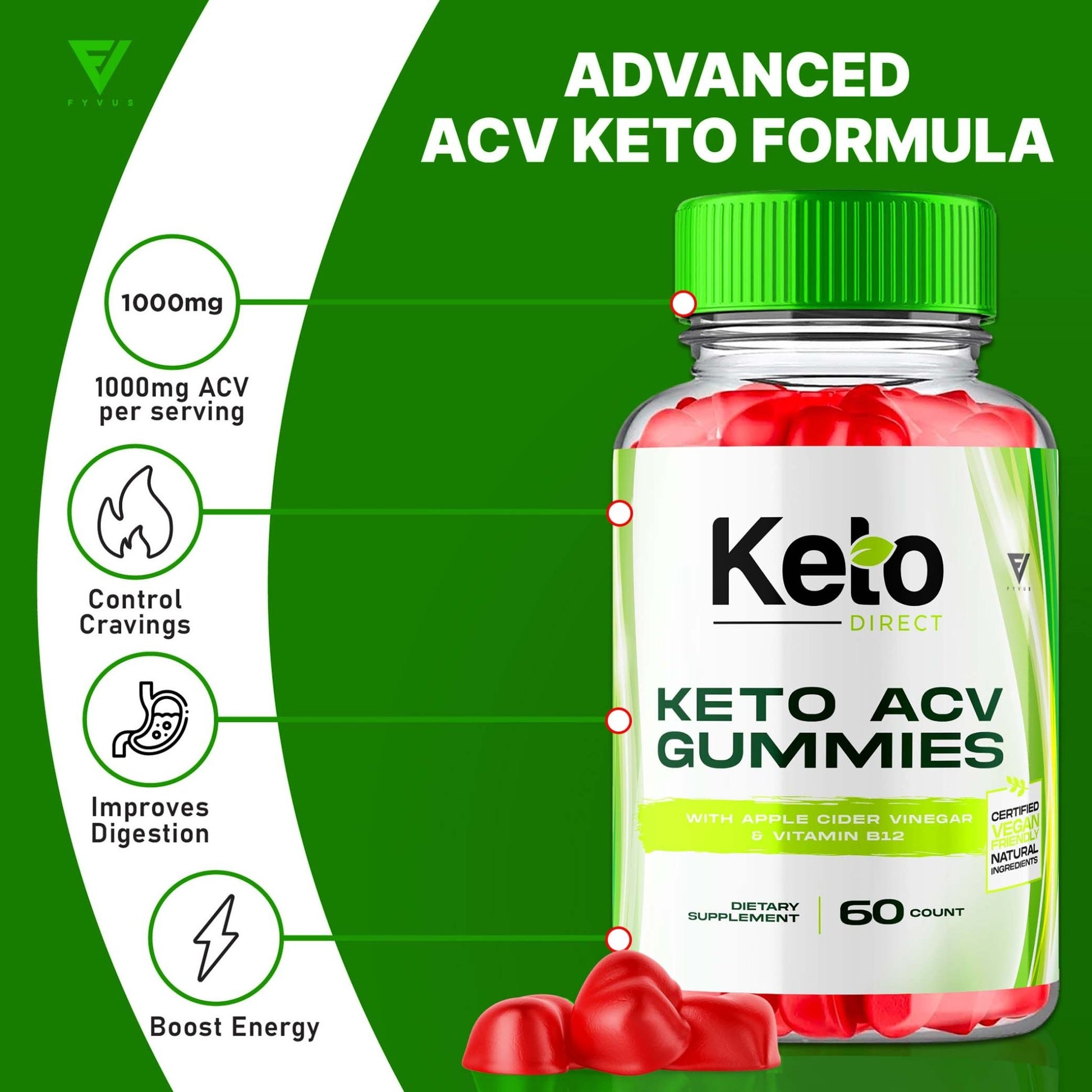 Keto Direct - Keto ACV Gummies - Vitamin Place