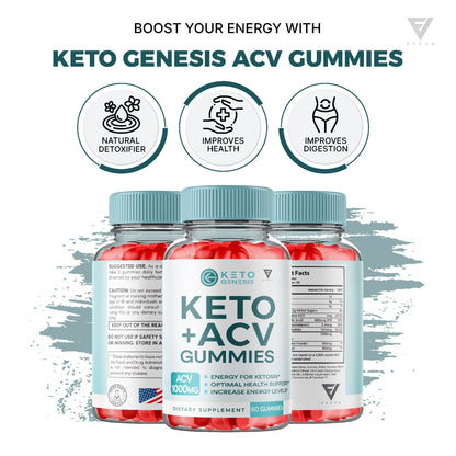 Keto Genesis - Keto ACV Gummies - Vitamin Place - Apple Cider Vinegar Gummies