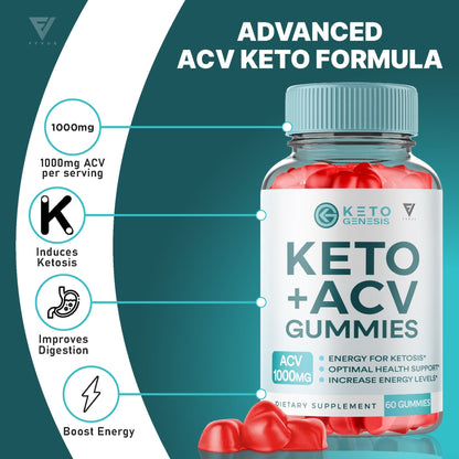Keto Genesis - Keto ACV Gummies - Vitamin Place - Apple Cider Vinegar Gummies