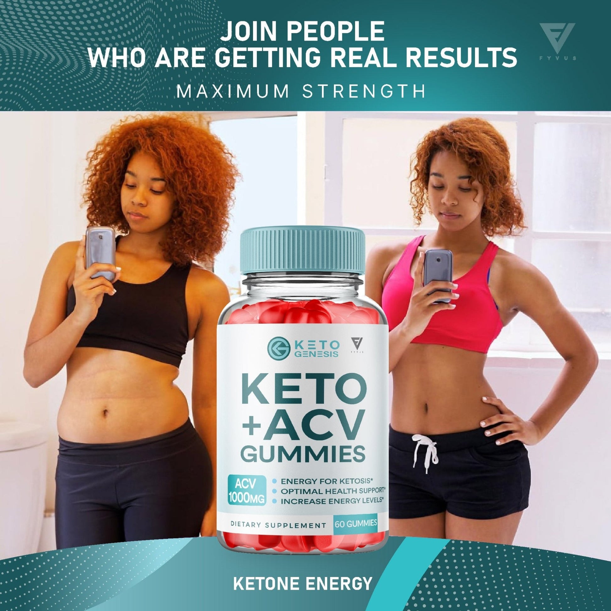 Keto Genesis - Keto ACV Gummies - Vitamin Place - Apple Cider Vinegar Gummies