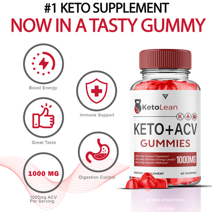 Keto Lean Keto ACV Gummies - Vitamin Place - Apple Cider Vinegar Gummies