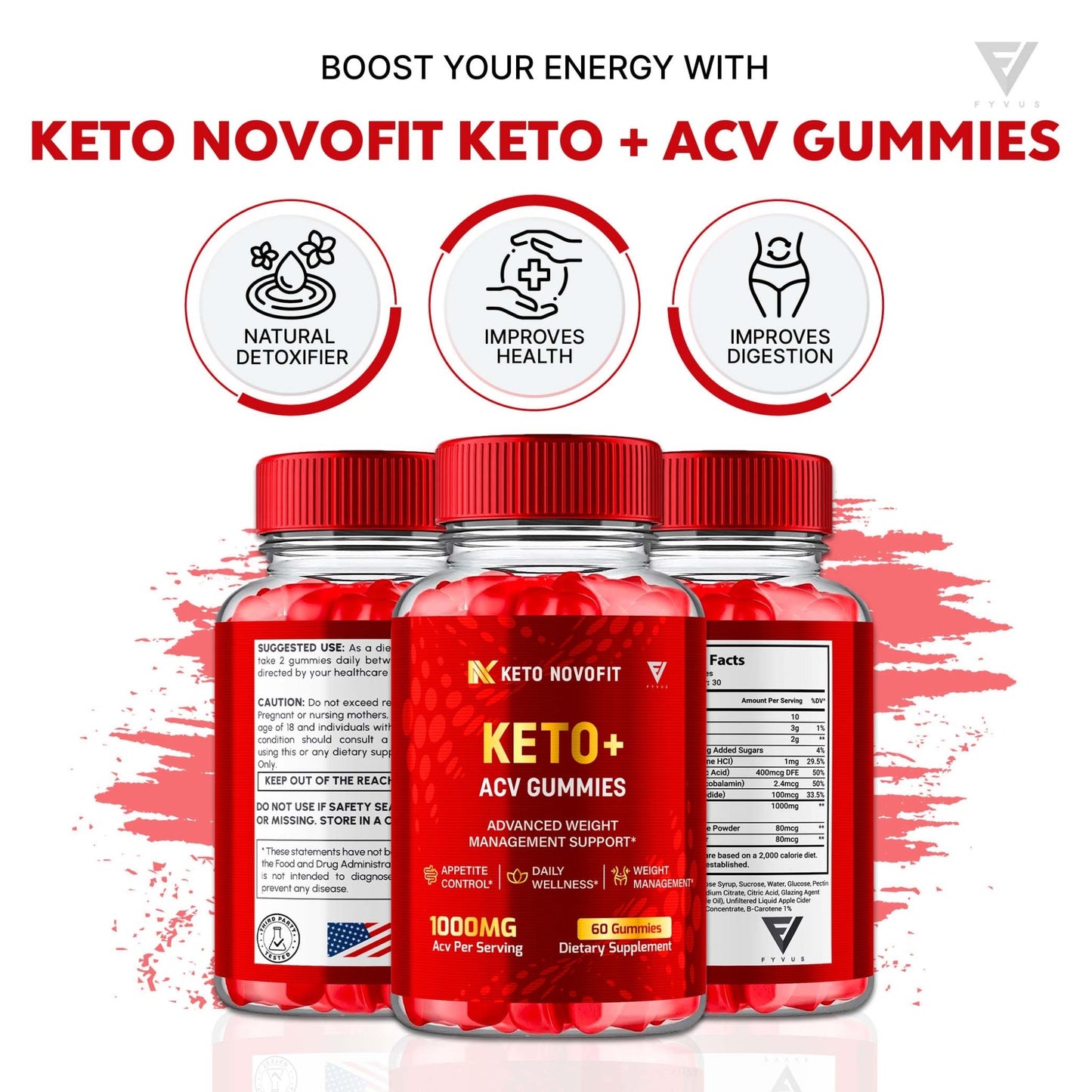 Keto Novofit - Keto ACV Gummies - Vitamin Place