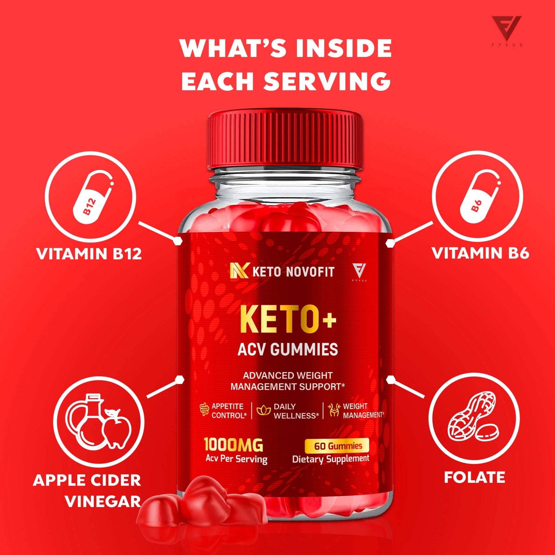 Keto Novofit - Keto ACV Gummies - Vitamin Place
