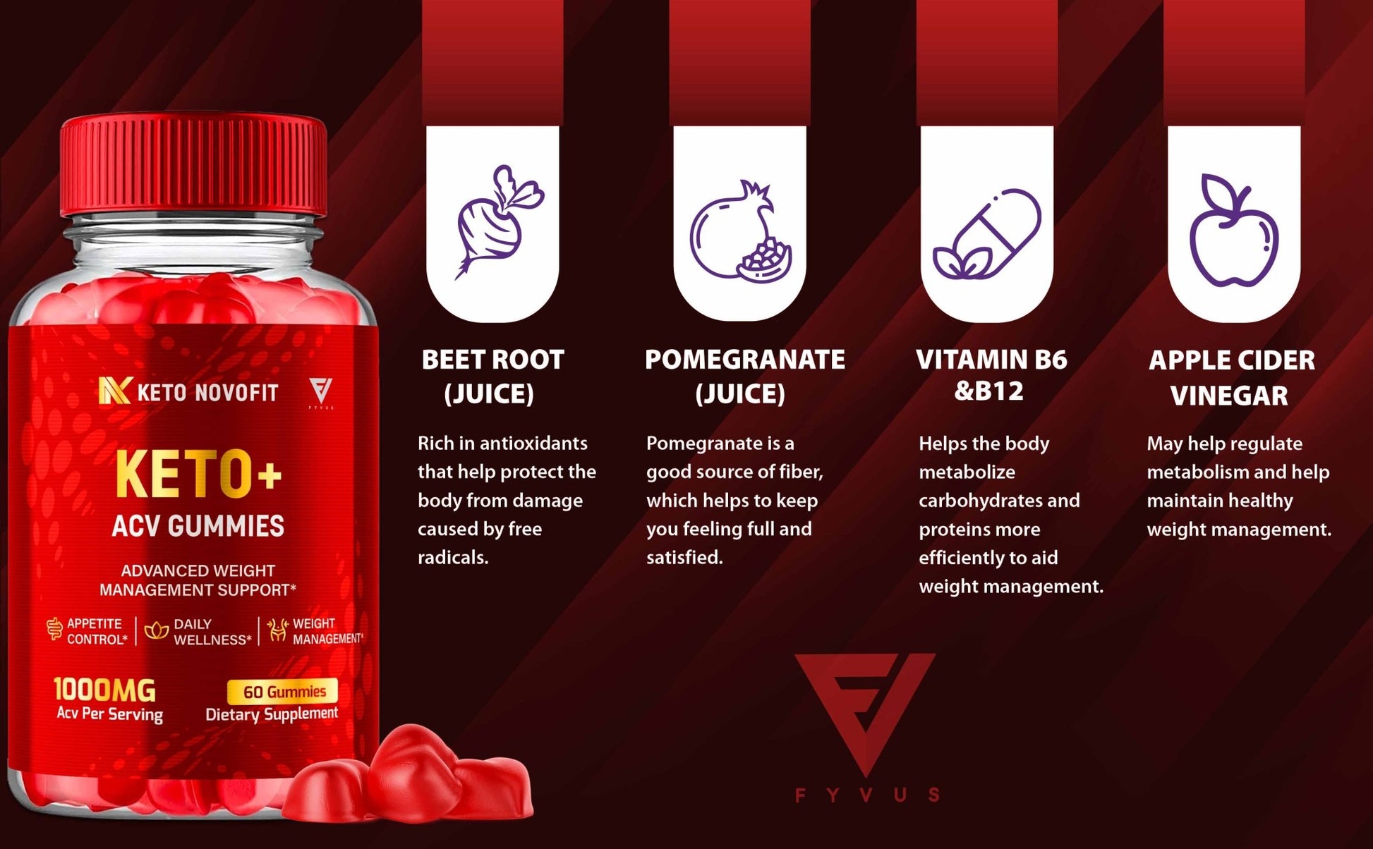 Keto Novofit - Keto ACV Gummies - Vitamin Place