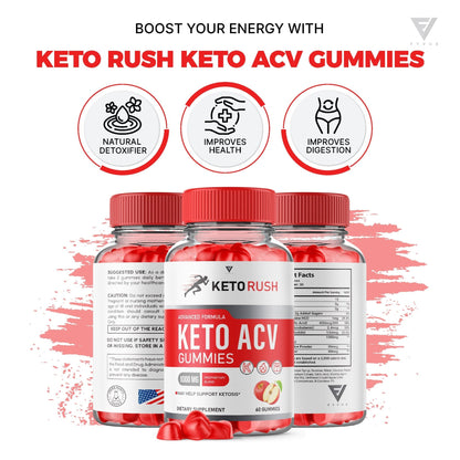 Keto Rush - Keto ACV Gummies - Vitamin Place - Apple Cider Vinegar Gummies